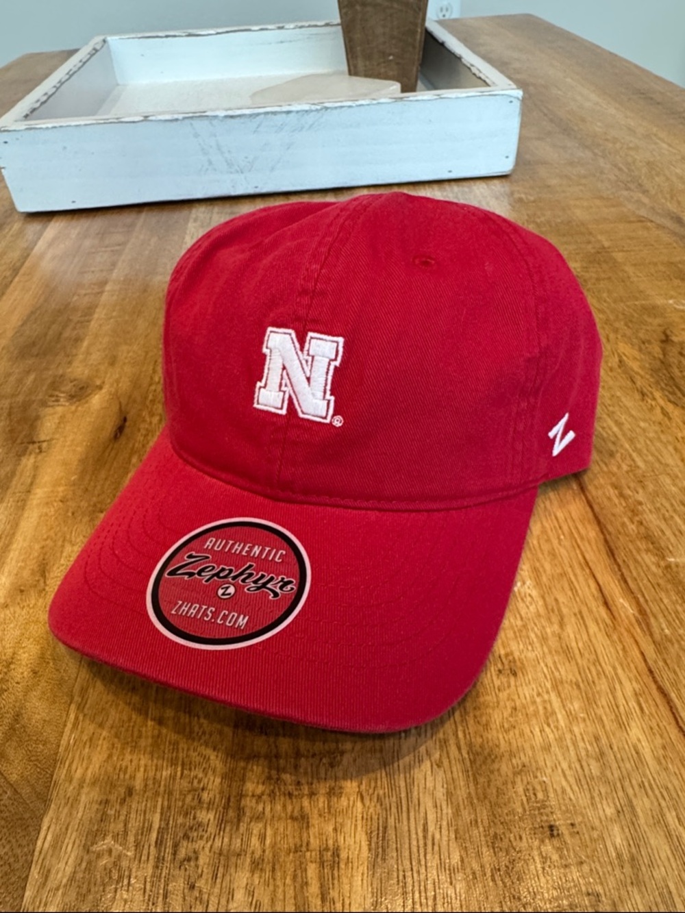 Zephyr Red Nebraska 'N' Logo Dad Hat